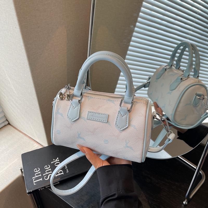 Versatile Hand Carry Small Bag Women's New Fashion Printed Pillow Bag Simple Commuter Shoulder Messenger Bag