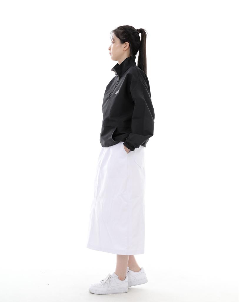 Seinteukeulu Wide Dome Half Band Long Skirt Wdh-1303 White