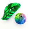 3D Printed Fidget Ball Toy Sensory Spinner Gear Sphere Fidget Toy with Liquid Flow Effect Twistable Desk Toy for Office Home Anxiety Stress Relief