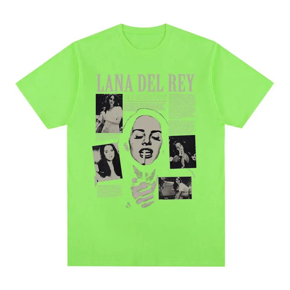 Singer Lana Del Rey T Shirt Ultraviolence Music Album Tshirt Unisex Wounisex Hip Hop Vintage Short Sleeve T Shirts Gothic Streetwear