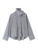 2025 Women's Autumn/Winter European-American Casual Loose Long Sleeve Slanted Button Shirt