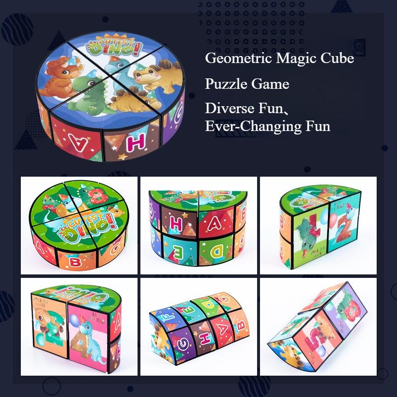 Magic Infinite Cube 3D Magnetic Geometric Cube Kids Educational Thinking Training Stress Relief Fidget Intelligence ToyMX5995