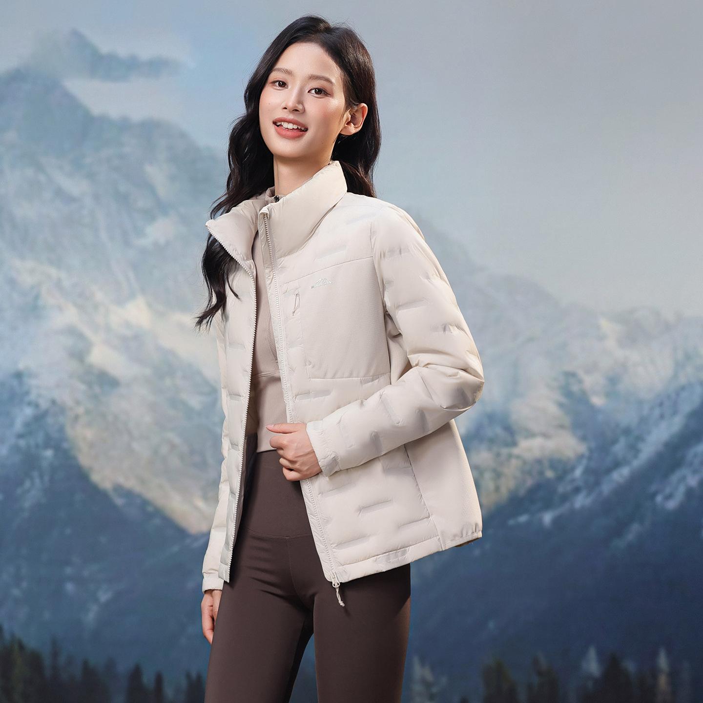 

Autumn and winter outdoor travel, couples stacking liners to keep warm, light down jackets for men and women XXXL