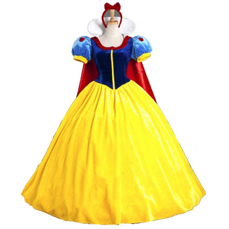 Large size, Halloween costume, adult, sexy cape Snow White, queen stage costume