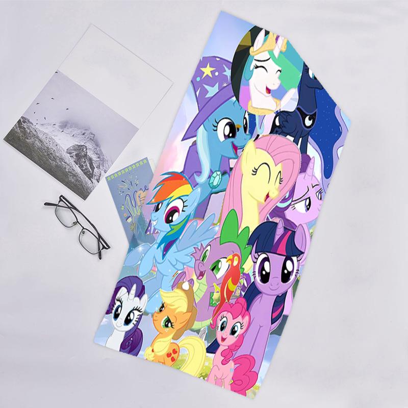 1pc My Little Pony4 Beach Towel, Beach and Seaside Swimming Pool Equipment, Fashion Pattern, Rectangular, Travel Essentials