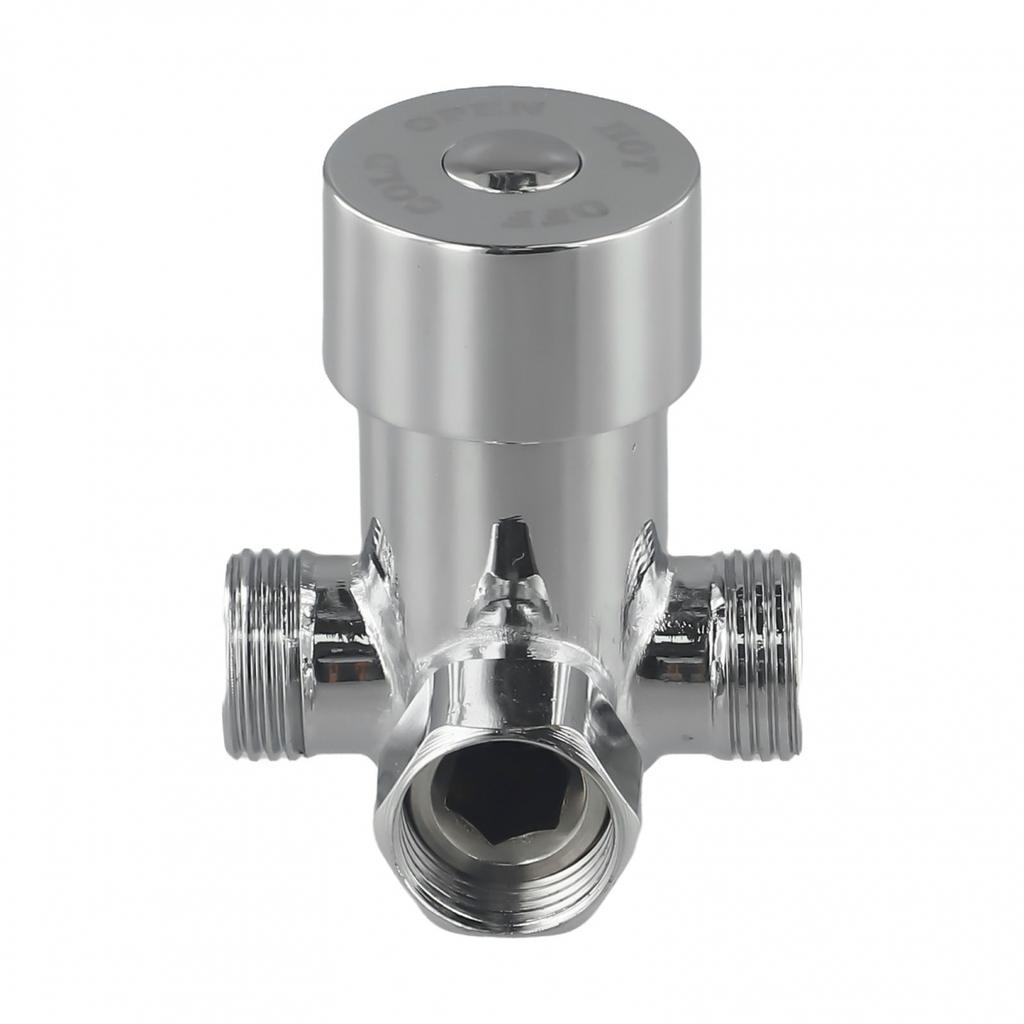 Hot Cold Water Mixing Valve Thermostatic Mixer Temperature Control Shower Faucet