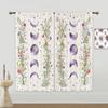 2pcs Sun Moon Curtain Constellation Window Curtains Gothic Boho Mandala Curtains For Living Room, Bedroom, Kitchen, Home Decor