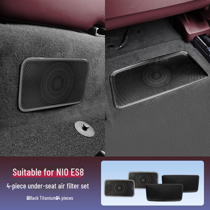 Under-Seat Air Vent Protector for 26 NIO ES8 Models - Rear AC Anti-Clog Cover Interior Accessory