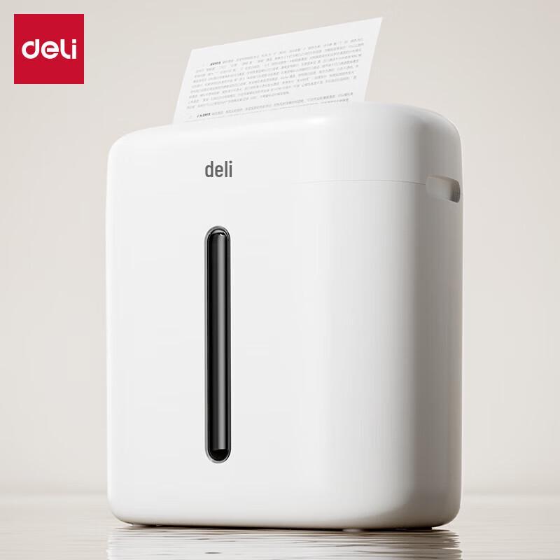 Deli G10 Desktop Mini Paper Shredder - 4-Level Security, 15L CN Plug (adapter Included)