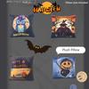 Double-sided Printed Plush Pillow Toy For Halloween Decoration Cartoon Character Style 40cm*40cm Lightweight