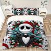 3pcs Christmas Jack Bedding Set Includes Quilt Cover and Pillowcases, Suitable for All Seasons B006