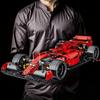 Non-Toxic Technical Red Racing Car Building Blocks Creative Diy Assembly Bricks Model For Kids Birthday Christmas Halloween Gifts