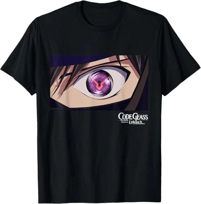 Anime Code Geass Purple Eye Enigmatic Enthusia Black T Shirt Size S 4xl S