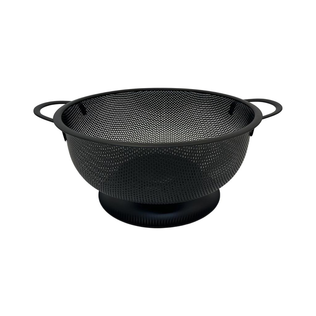 Stainless Steel Thickened Double Handle Colander Drain Basket Hanging Basket Kitchen Vegetable Fruit Basket Elevated Base Strainer