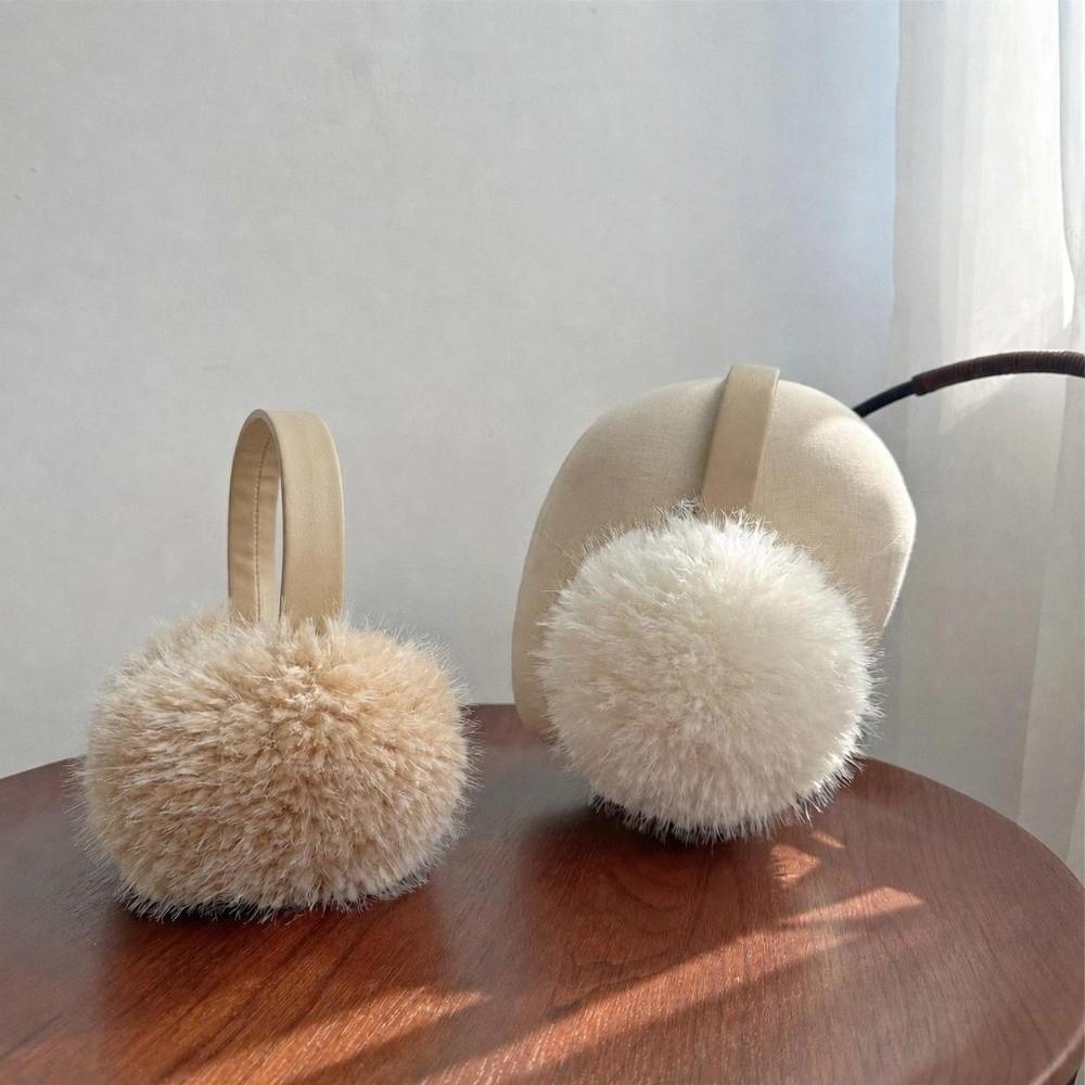 Thickened Plush Earmuffs Foldable Cycling Earmuffs Korean Style Winter Earmuffs  for Men and Women