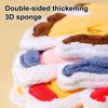 Creative Cartoon Cute  Year Pony Hand Towel Coral Fleece Home Kitchen Bathroom Towel Thickened Hanging Absorbent Towels