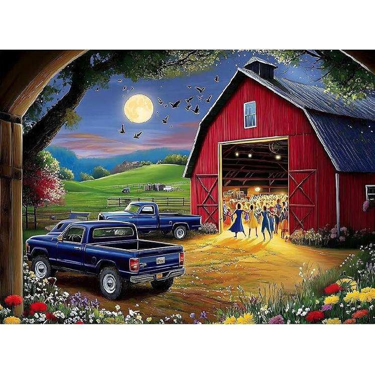 Puzzle 500 elementów dla dorosłych, Puzzle wakacyjne, Puzzle z motelem nad morzem 500 elementów Impreza urodzinowa dla rodziny, dzieci i dorosłych Zabawne puzzle, Zabawa i