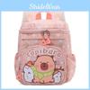 Capybara Cartoon Kids Backpack With Ergonomic Shoulder Straps For Preschool