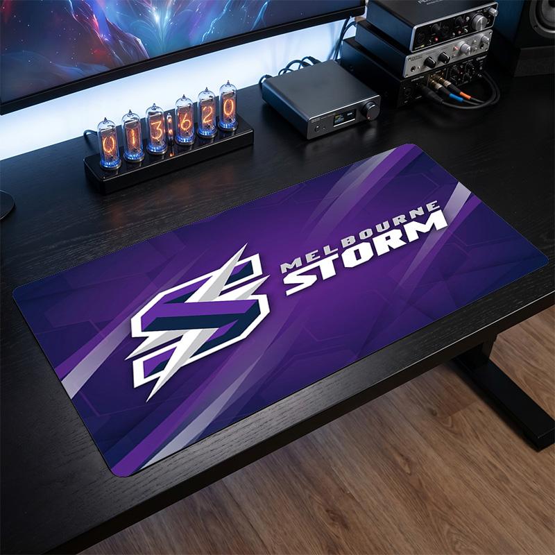 Melbourne Storm Pattern Mousepad Anti?Slip Rubber Desk Pad For Gaming Working Desktop Decoration