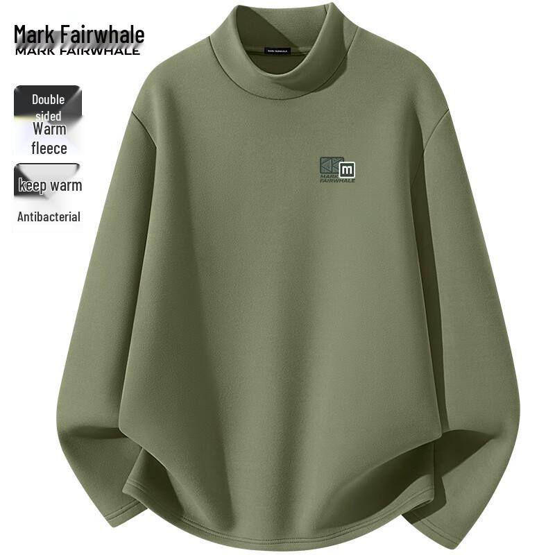 Mark Fairwhale Men's Double-Sided Velvet Thermal Long Sleeve T-Shirt