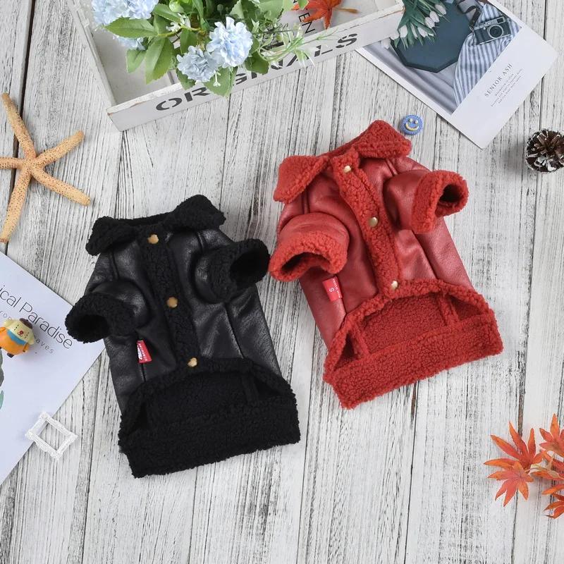 Moda autunno inverno Pet Sheep Cake Velvet Coat Pet Cappotto caldo ispessito Giacca per animali domestici Piccolo cane Cappotto ispessito Vestiti di Natale