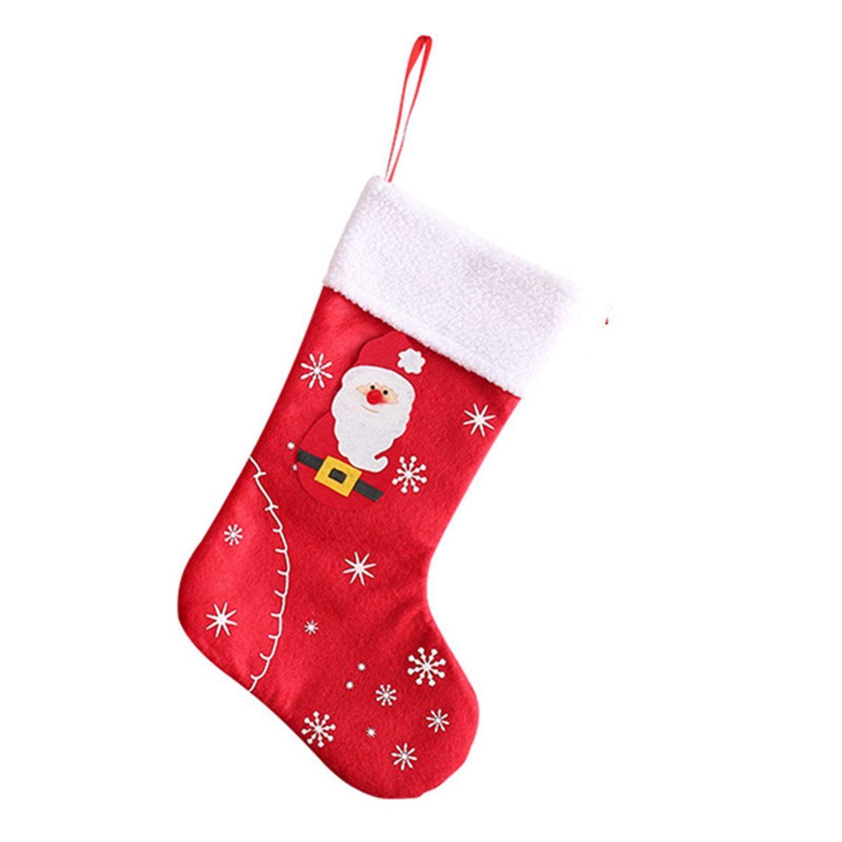

Ornament Non-woven Fabric Christmas Tree Decor Candy Sock Bags Christmas Stockings Gift Pocket Santa Claus