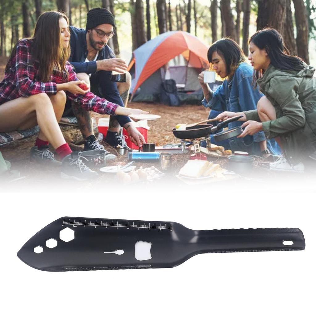 Multipurpose Camping Shovel Aluminum Alloy Small Survival Multitool Shovel for Outdoor Hiking