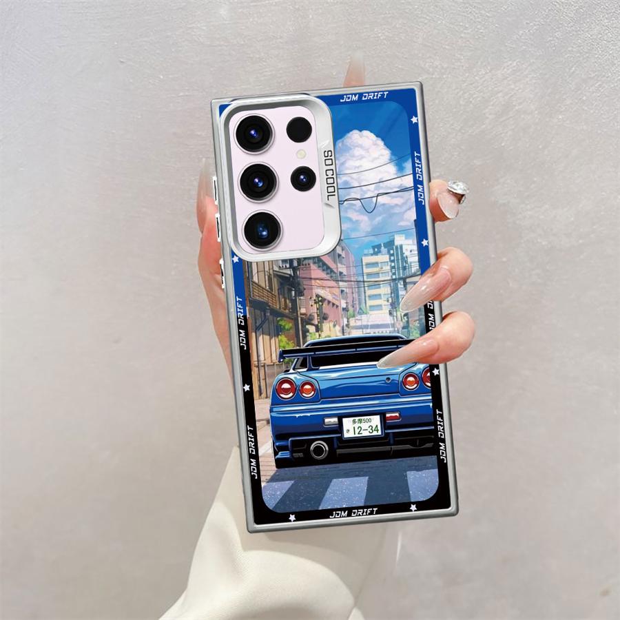 Case for Samsung Galaxy S22 Ultra S20 FE S24Ultra S25Plus S25 S21 S24 FE Note 20 Ultra S23 Soft Cover Japanese JDM Drift Car