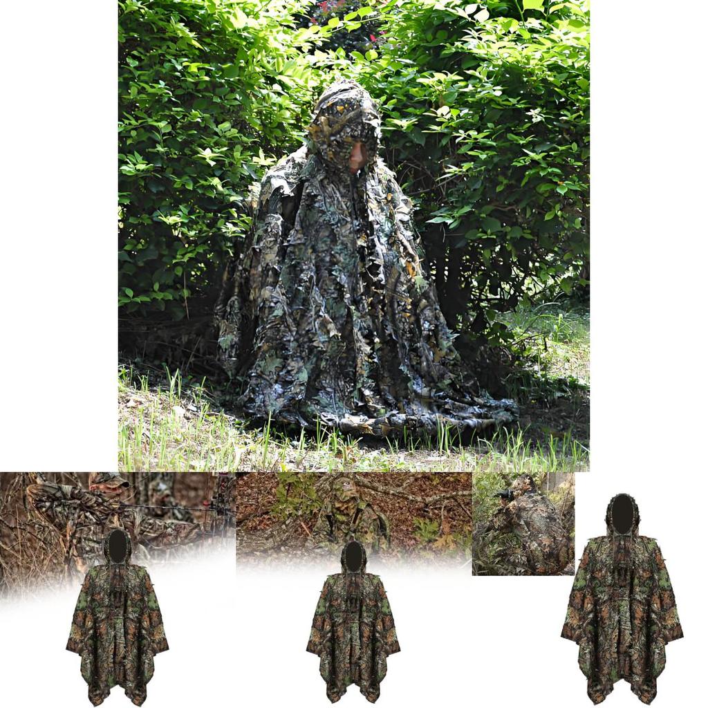 Pubg 3d Leaf Camouflage Clothing With Cotton Blend Material For Hunting And Outdoor Activities