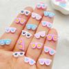 50Pcs Cute Mini Cartoon Animal Eyes Nail Art Resin Designer Charms DIY Craft For Nail 3D Decorations Jewelry