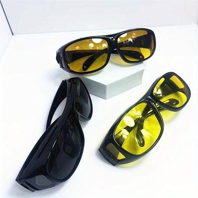 3pcs New Fashionable Anti Glare Night Vision Driver's Goggles Car Night Driving Glasses UV Protective Sunglasses