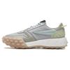 Gara Mesh Fabric Leather Nylon Comfortable Versatile Shock Absorbing Wear Resistant Low Top Casual Shoes Men Sneaker Gray Green F12M413112FAA