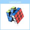 Brightly Colored 3x3 Rubik's Cube Set For Kids Smooth Rotating Educational Toy