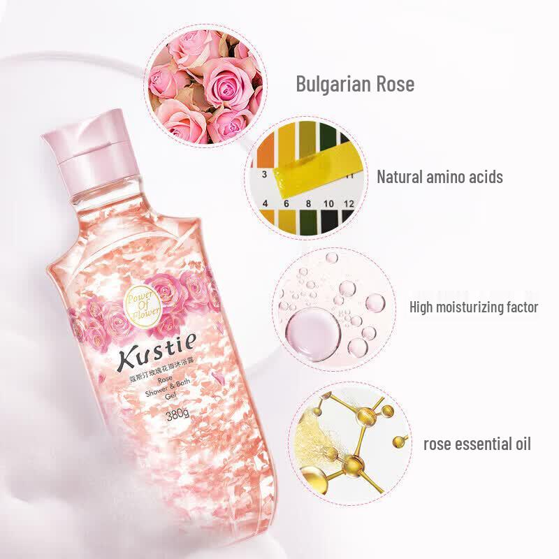 Kustie Rose Moisturizing Shower Gel