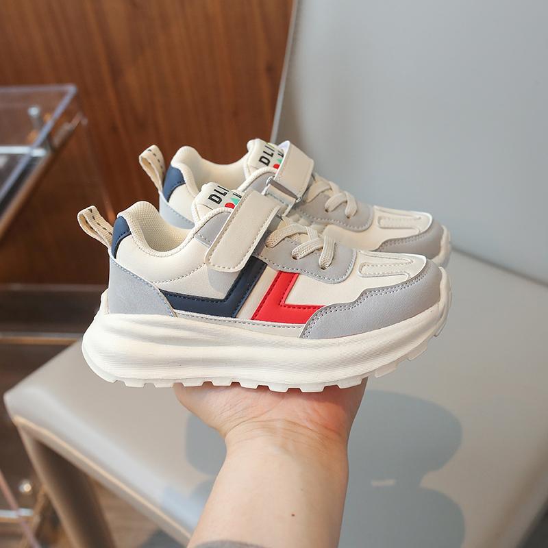 

Детская мода Four Seasons Дышащая повседневная обувь для детей Бег Спорт Студенты Девочки Трендовые удобные кроссовки для спортзала 27 красный/чёрный