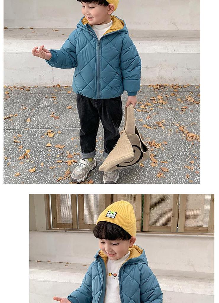 2024 Autumn/Winter Down Cotton Jacket for Toddlers - Boys & Girls Plus Velvet Warm Coat