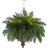 45cm Large Artificial Palm Tree Branch Tropical Fake Cycad Plants Plastic Coconut Tree Leafs For Home Garden Party Wedding Decor
