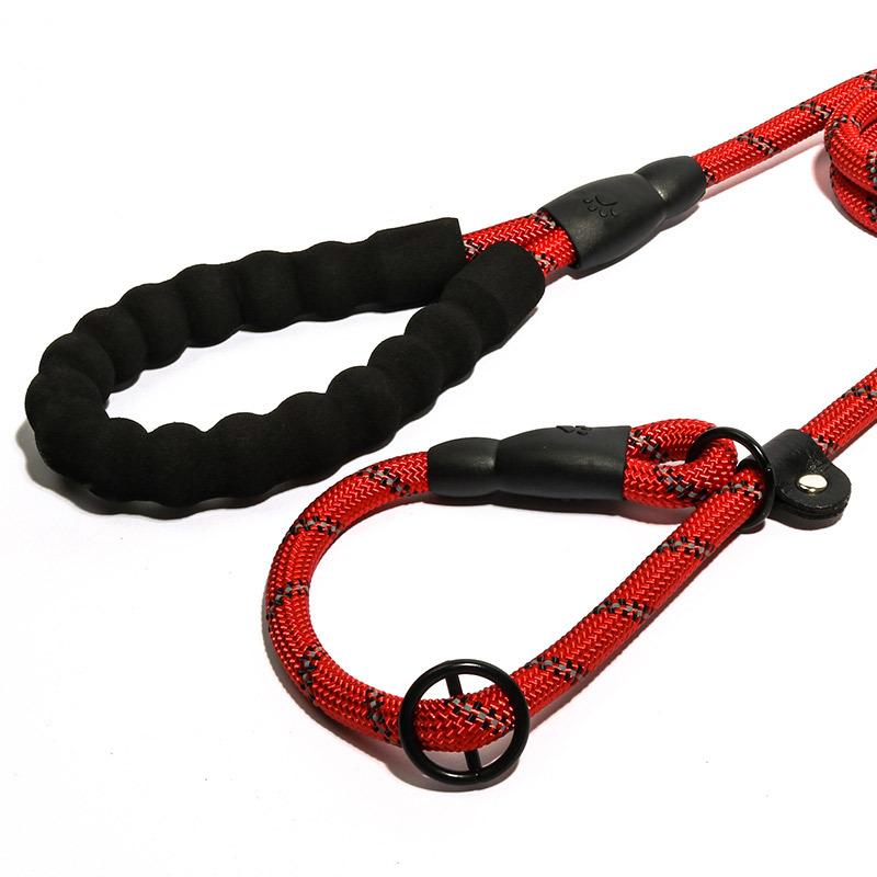 Reflective explosion-proof integrated P rope P chain pet leash dog leash walking dog rope racing rope for dog training
