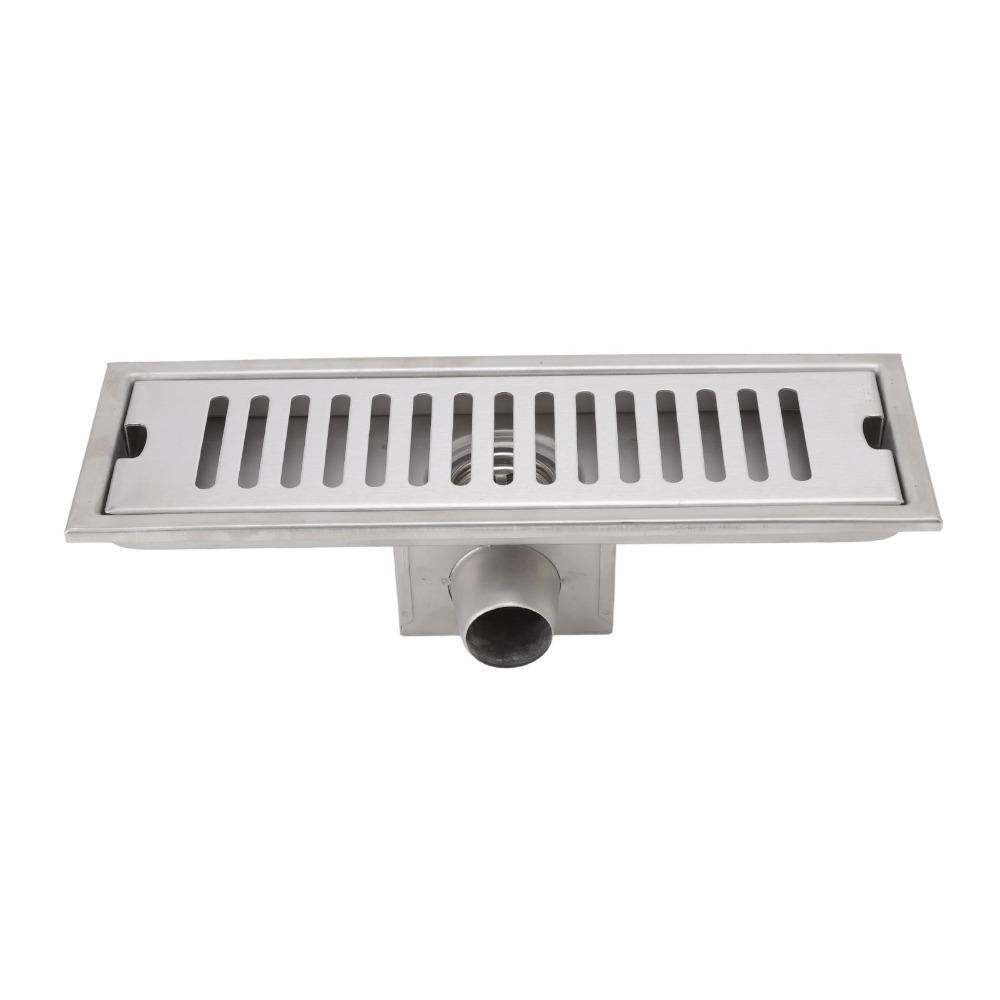 30 × 10 cm / 11.81×3.94in Linear Shower Drain Rectangular Shower Floor Drain Channel Drain  Kitchen