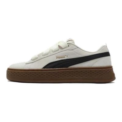 Smash Platform Widelace Fashion Low-Top Sneakers Damen-Sneakers Beige Schwarz 404158-03