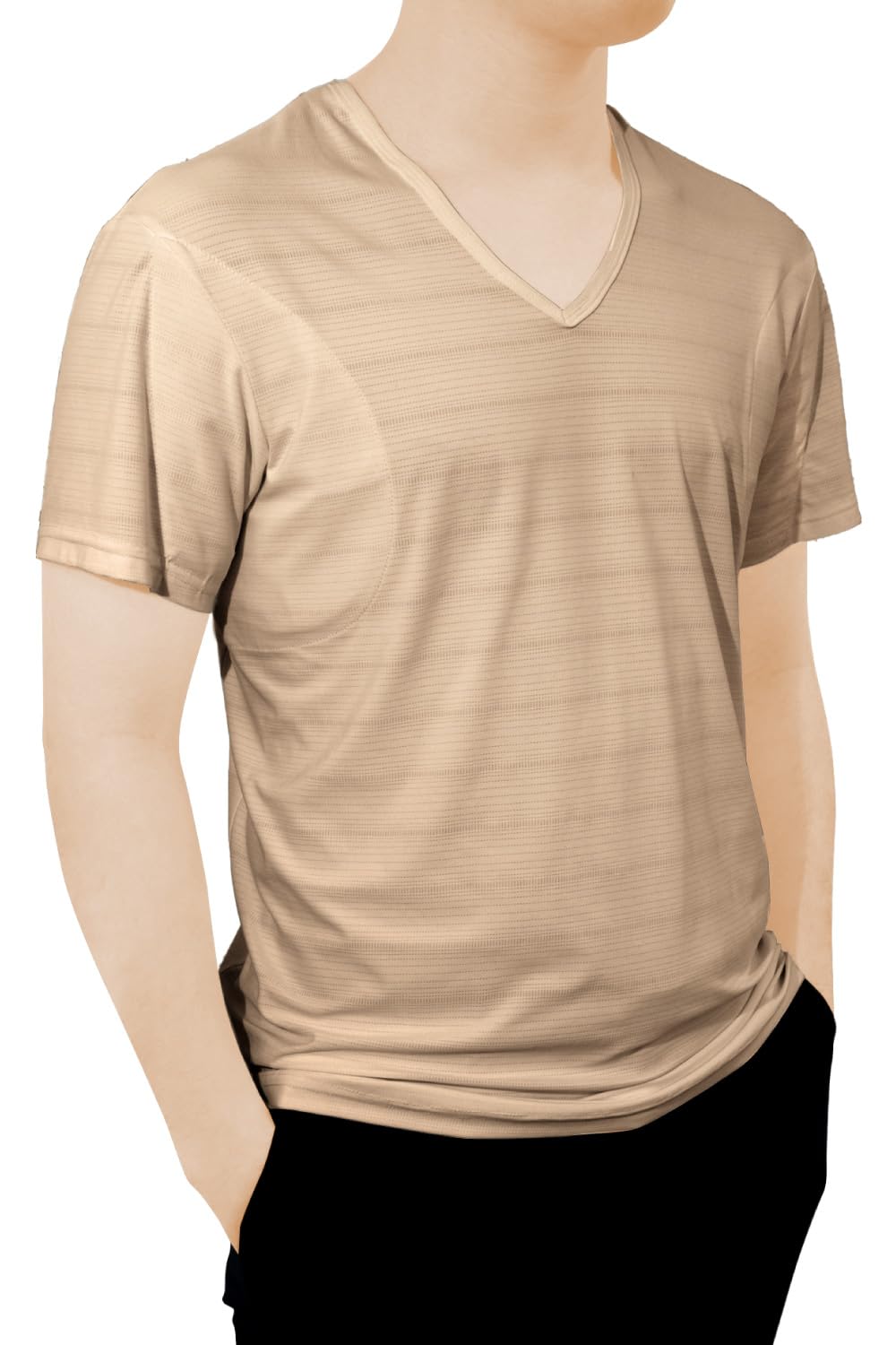 

Underarm sweat innerwear for supervised by apparel with underarm sweat moisture quick antibacterial and structure [SUPER TEIBOU] men, professionals, бежевий