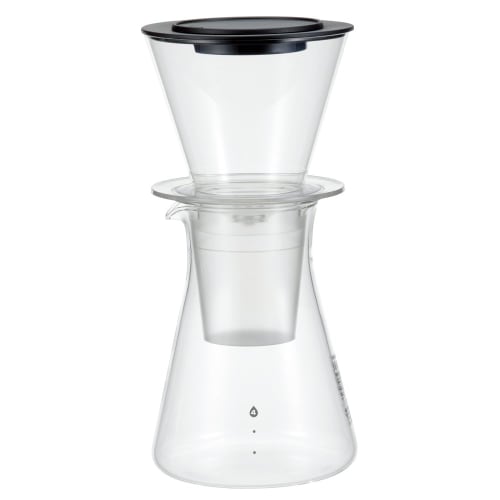 iwaki Heat-Resistant Glass Water Drip Coffee Server, 440ml, K8644-CL