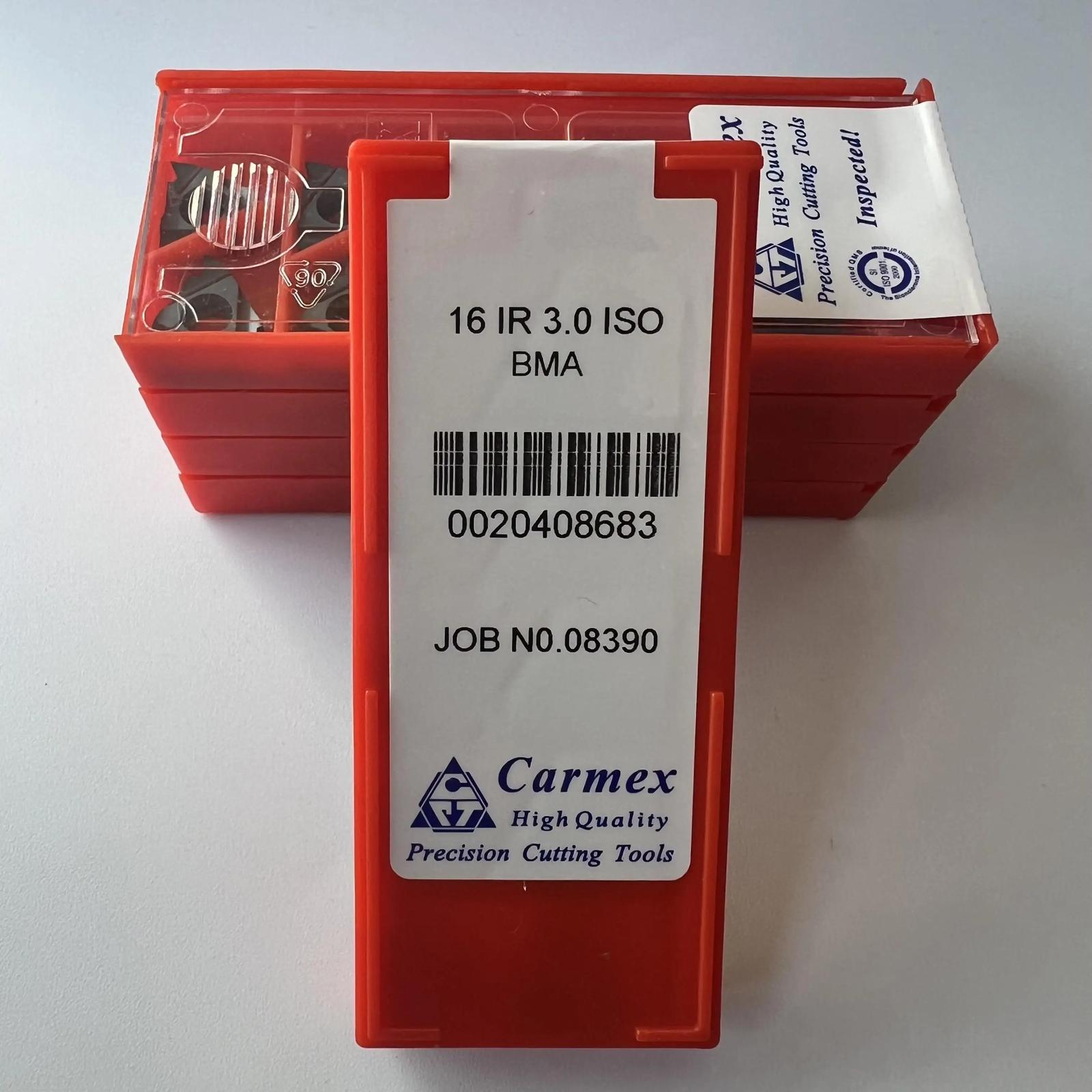 

Original / 16IR3.0ISO BMA / Industrial indexable Carbide Inserts 10 Pcs