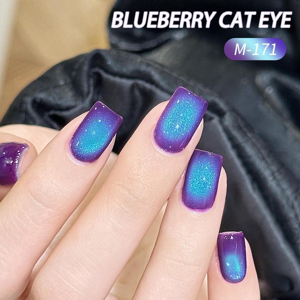 2025 Special Formula Temperament Whitening Blueberry Cat Eye Gel Polish