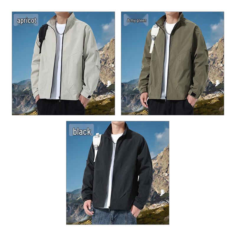 EASTERN CAMEL Men's Stand Collar Workwear Jacket