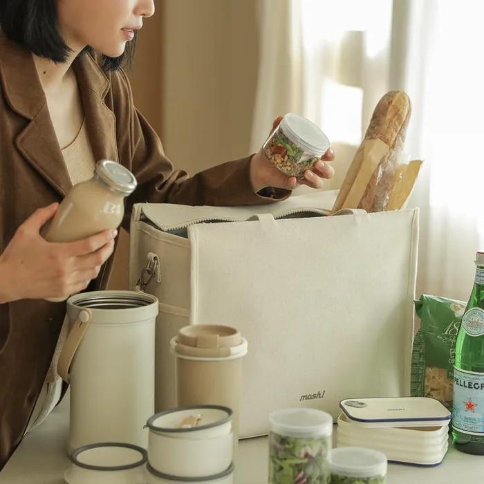 Mosh U Canvas Cooler Bag NATURAL