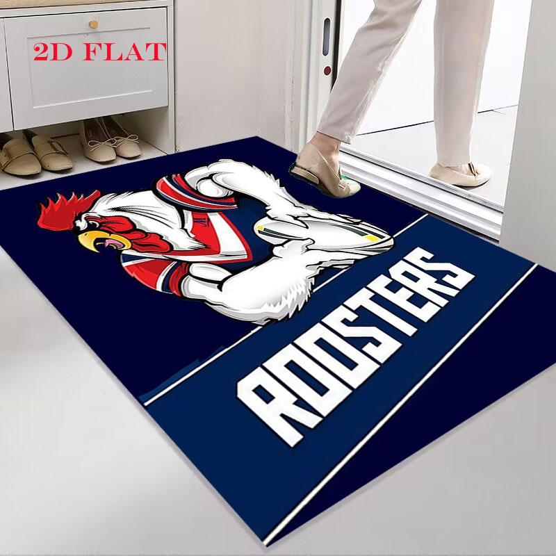 Sydney Roosters Pride Carpet Rug for Living Room Bedroom Home Sofa Decoration,Kids Play Nonslip Floor Mat