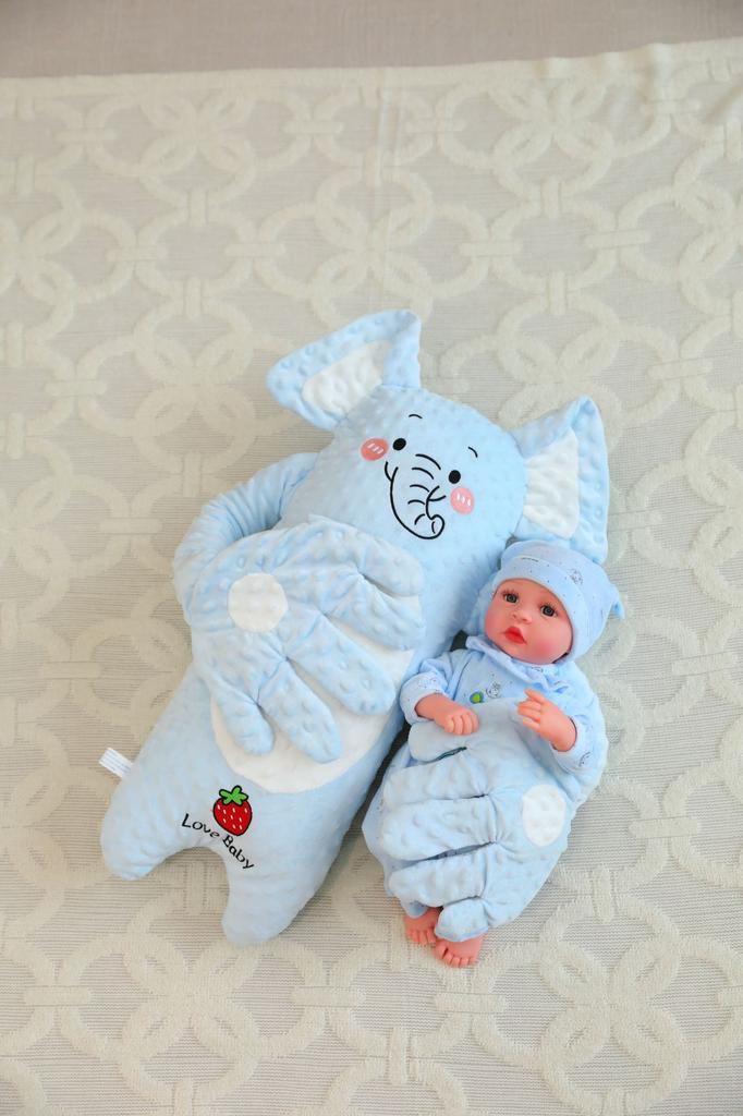Baby Soothing Hand Hug Sleep Aid, Simulated Patting & Rocking for Anti-Startle, Infant Sleep Toy for Back & Belly Sleeping, Pacifier