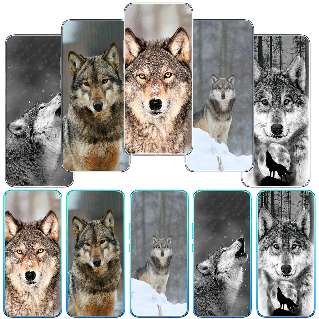 

Чехол для телефона Motorola Moto Edge 40 30 neo G54 G24 G84 iPhone 15 14 Xiaomi Redmi Note 13 12 11 Pro Samsung Galaxy A54 A23 A34 S24 Stalking Wolf Art