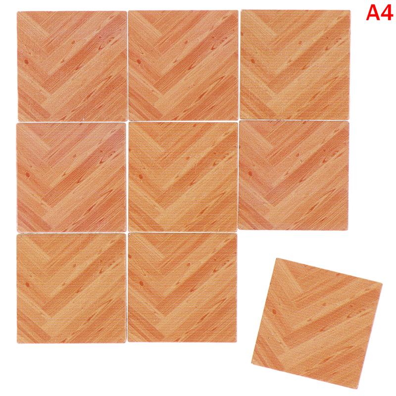 9Pcs 1:12 Diy Doll House 30X30Mm Kitchen Dining Room Bathroom Floor